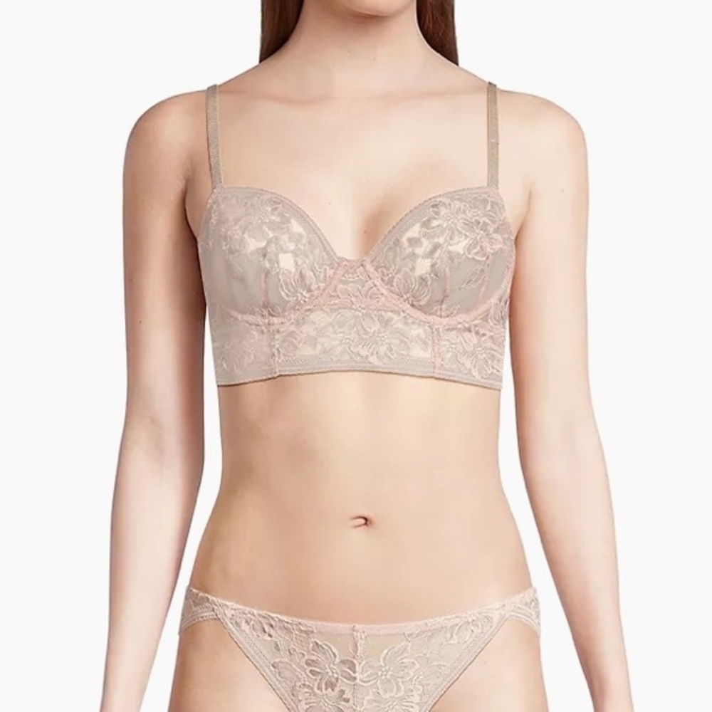 Free People Intimately Sorento Demi Lace Longline Underwire Bra